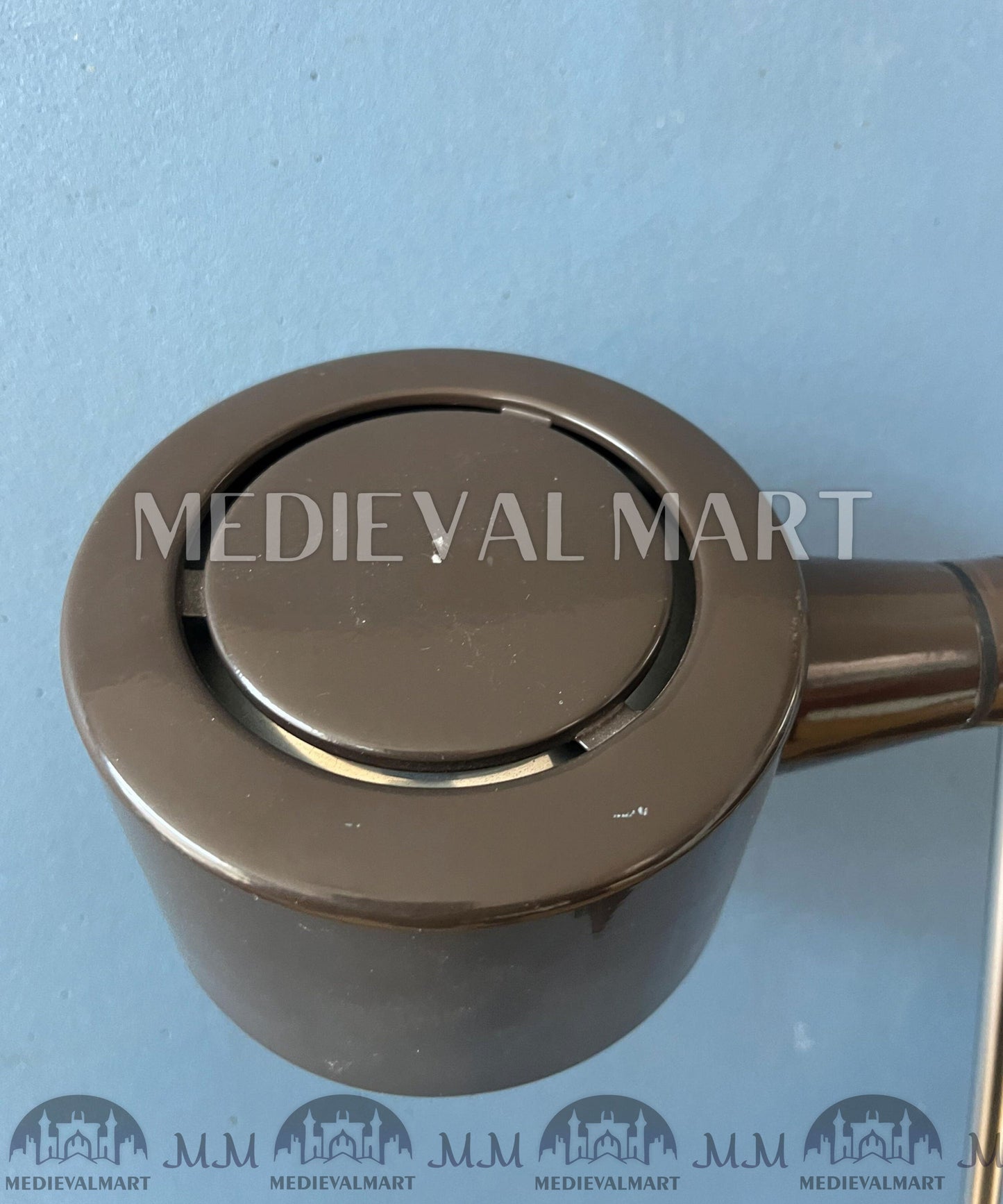 MEDIEVALMART AU European Greaves Knight English Legs Armor "Buff Polish"