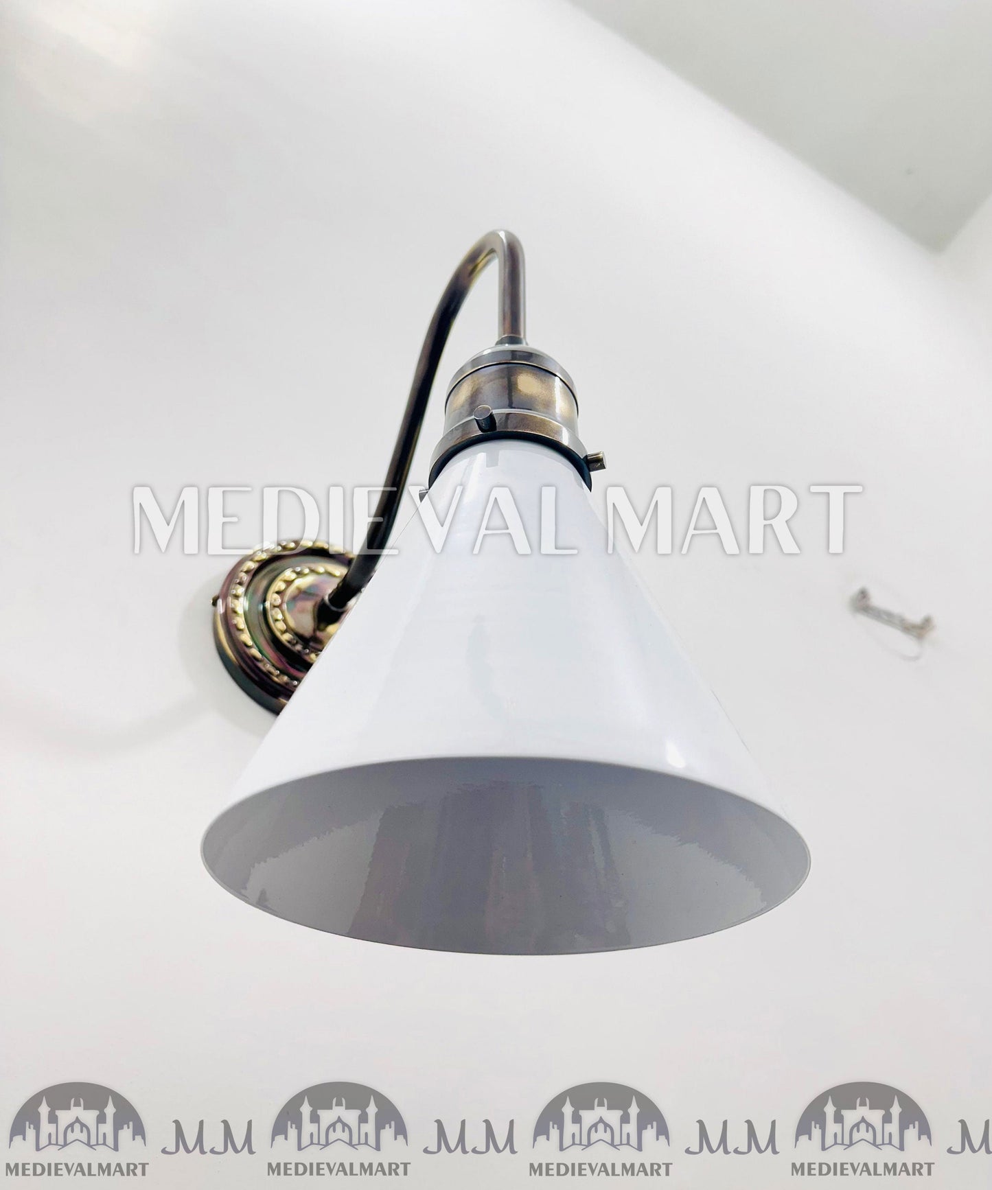 MEDIEVALMART AU European Greaves Knight English Legs Armor "Buff Polish"