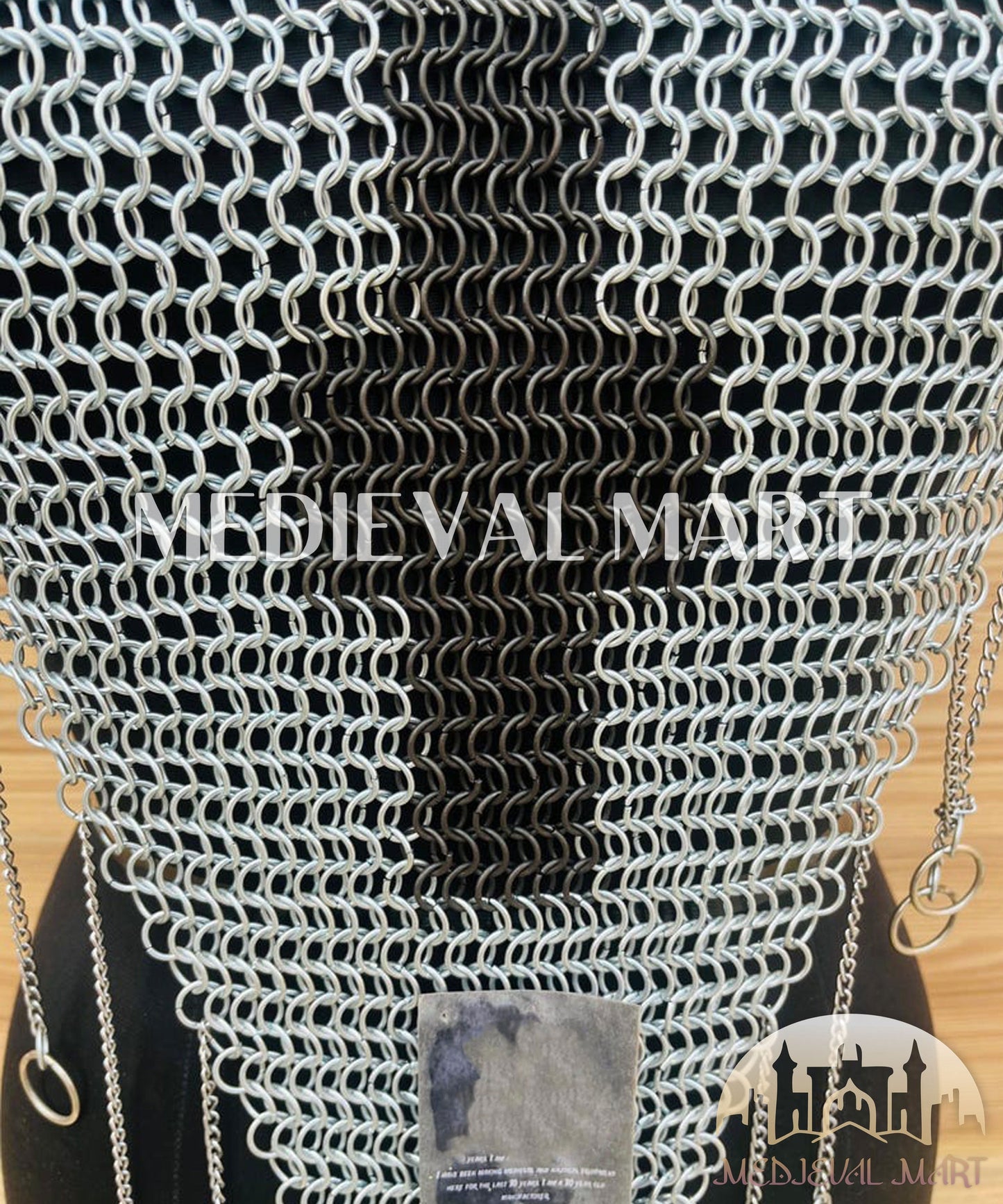 MEDIEVALMART AU Iconic Viking's Jarl Borg Iron Spikes  Battleworn Viking Wooden Shield | Gifts For Dad