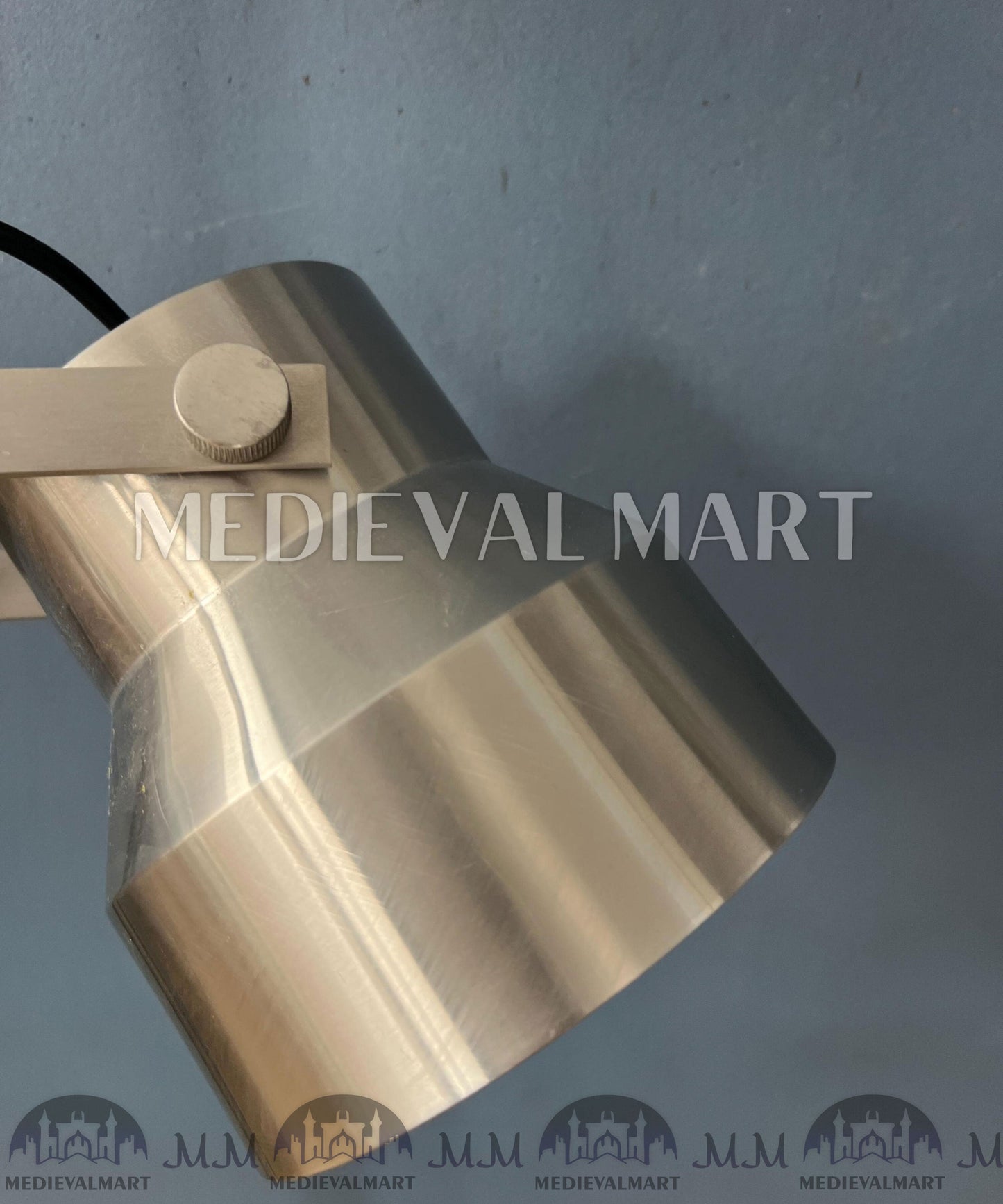 MEDIEVALMART AU Vintage Mid Century Silver Dijkstra Space Age Floor Lamp