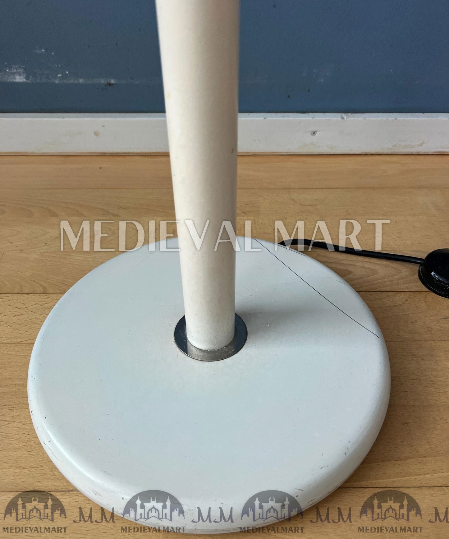 MEDIEVALMART AU Vintage Mid Century Silver Dijkstra Space Age Floor Lamp