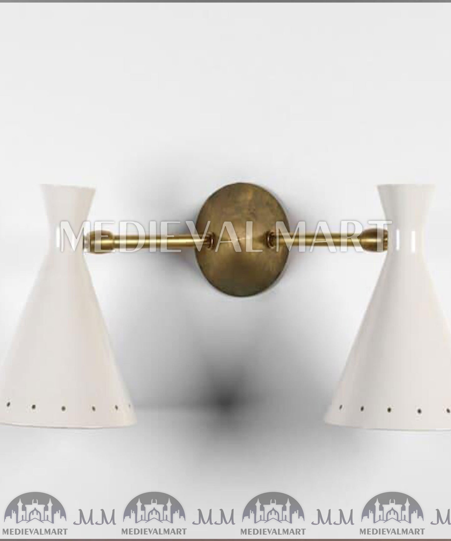 MEDIEVALMART AU European Greaves Knight English Legs Armor "Buff Polish"