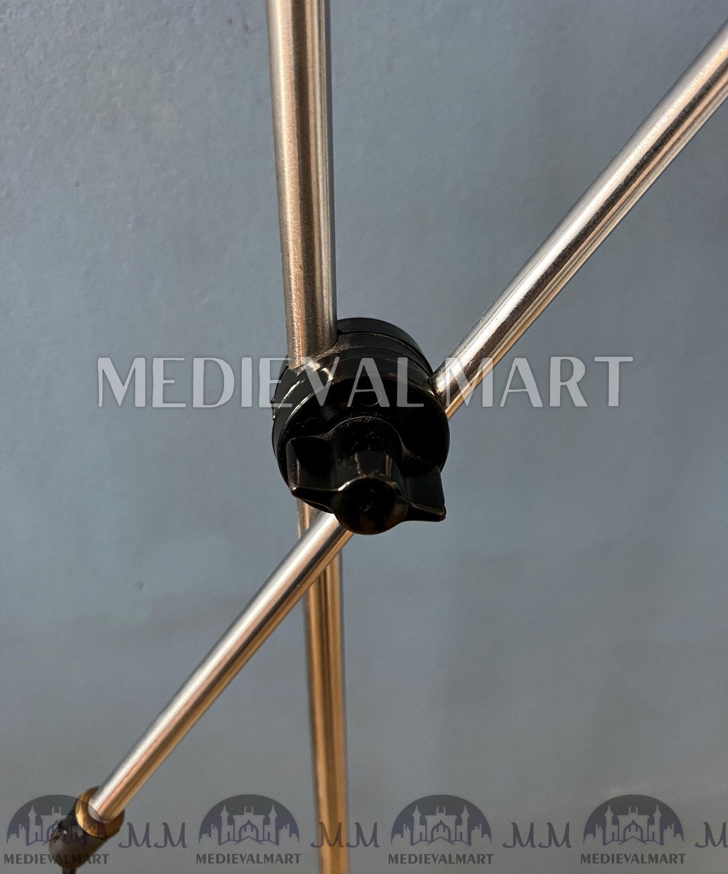 MEDIEVALMART AU European Greaves Knight English Legs Armor "Buff Polish"