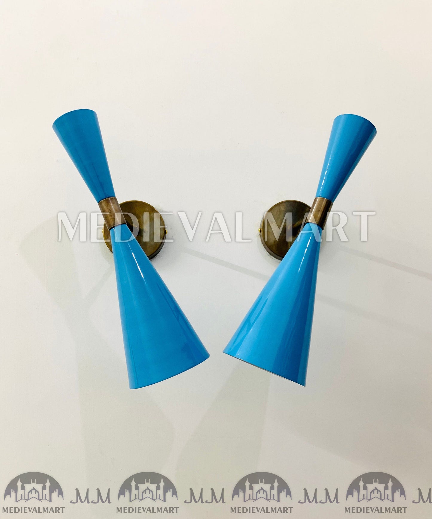 MEDIEVALMART AU European Greaves Knight English Legs Armor "Buff Polish"