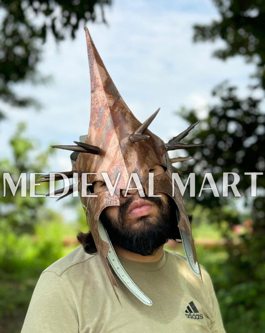 MEDIEVALMART AU "Achilles" Gold Finish Trojan Warrior Helmet W/H Free Stand | Troy Props