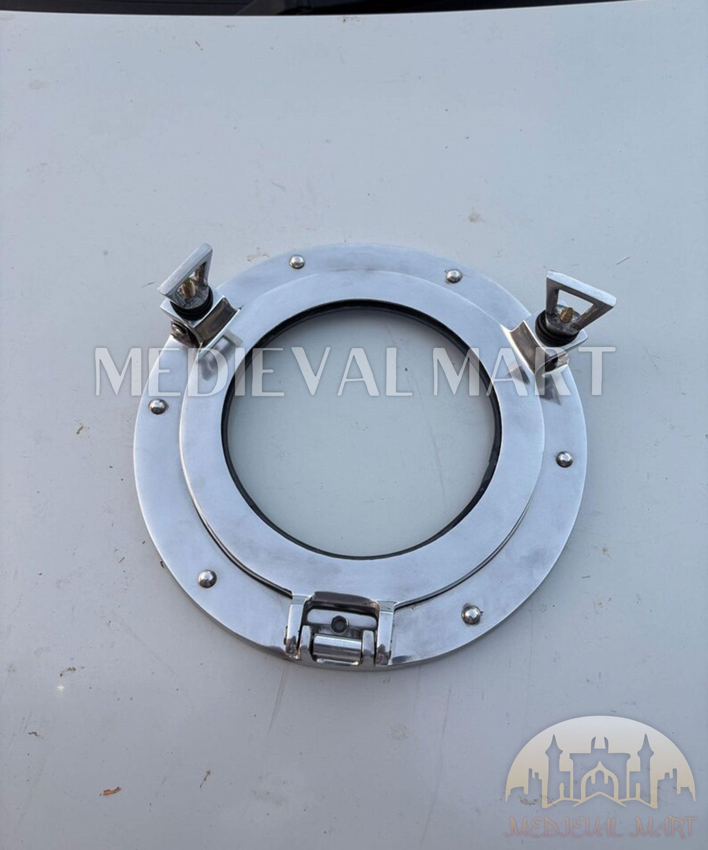 MEDIEVALMART AU Hand Forged Medieval Twisted Troll Cross Iron Pendent With Leather Cord