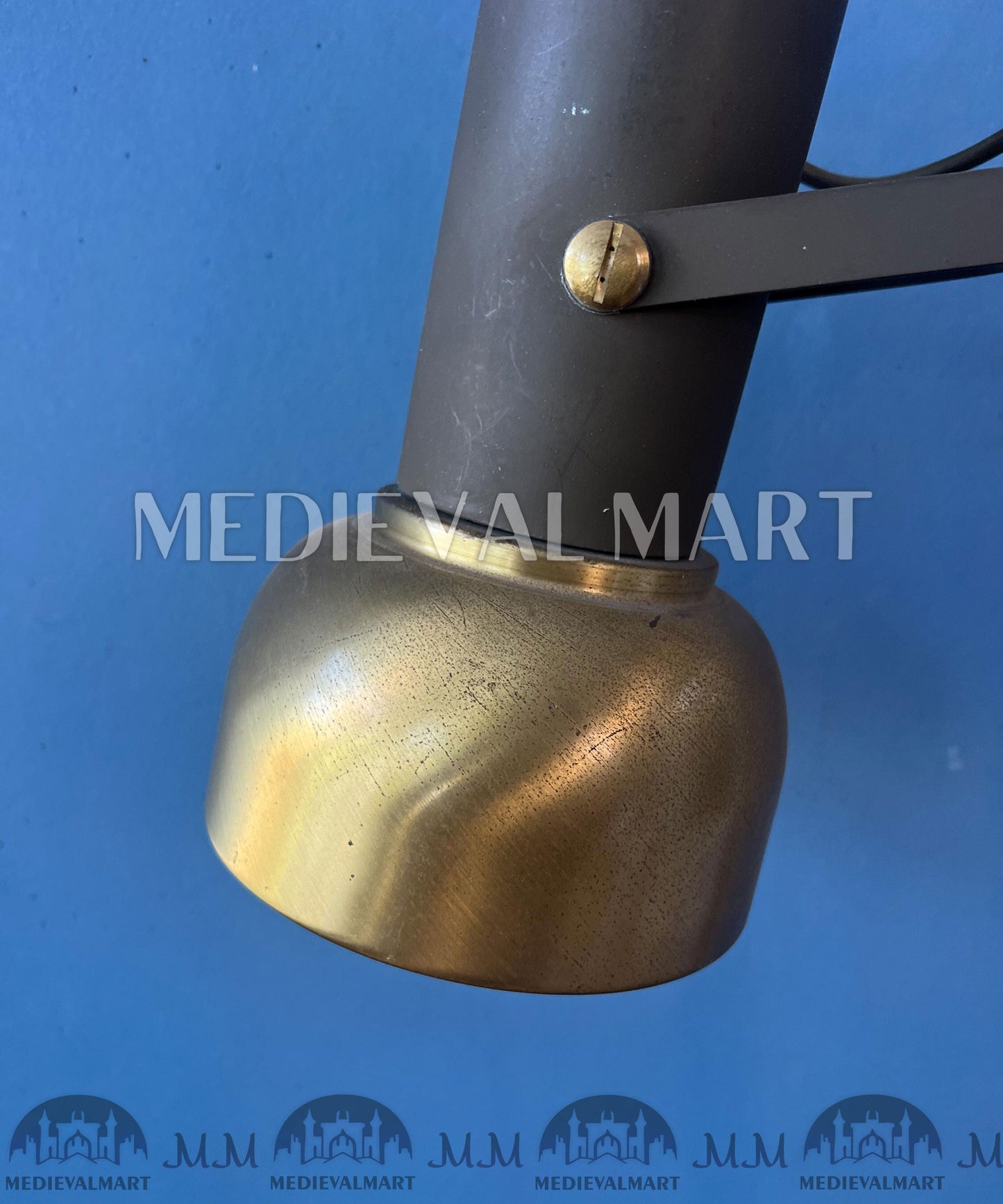 MEDIEVALMART AU European Greaves Knight English Legs Armor "Buff Polish"