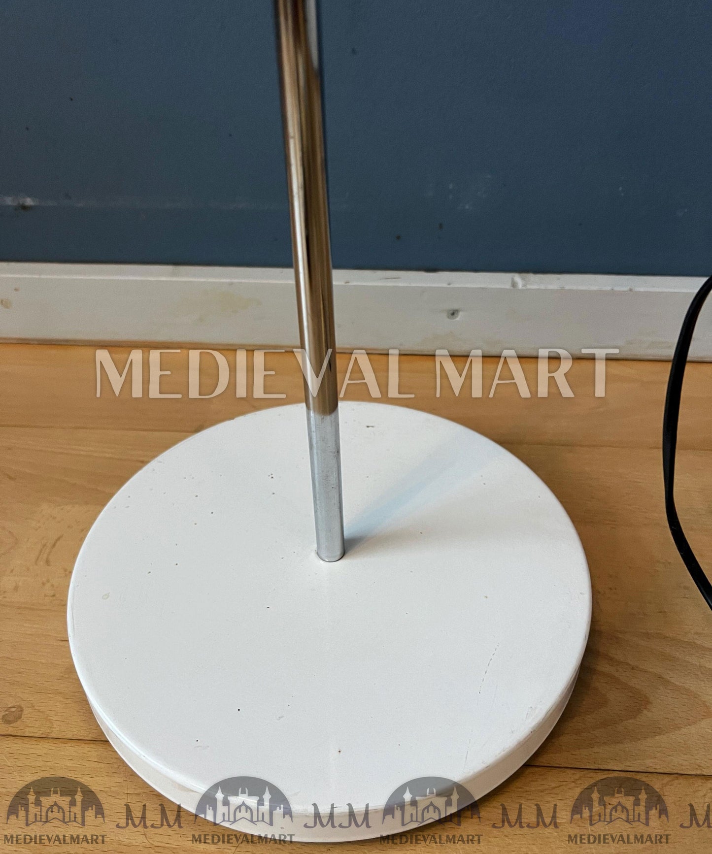MEDIEVALMART AU Vintage Mid Century Silver Dijkstra Space Age Floor Lamp