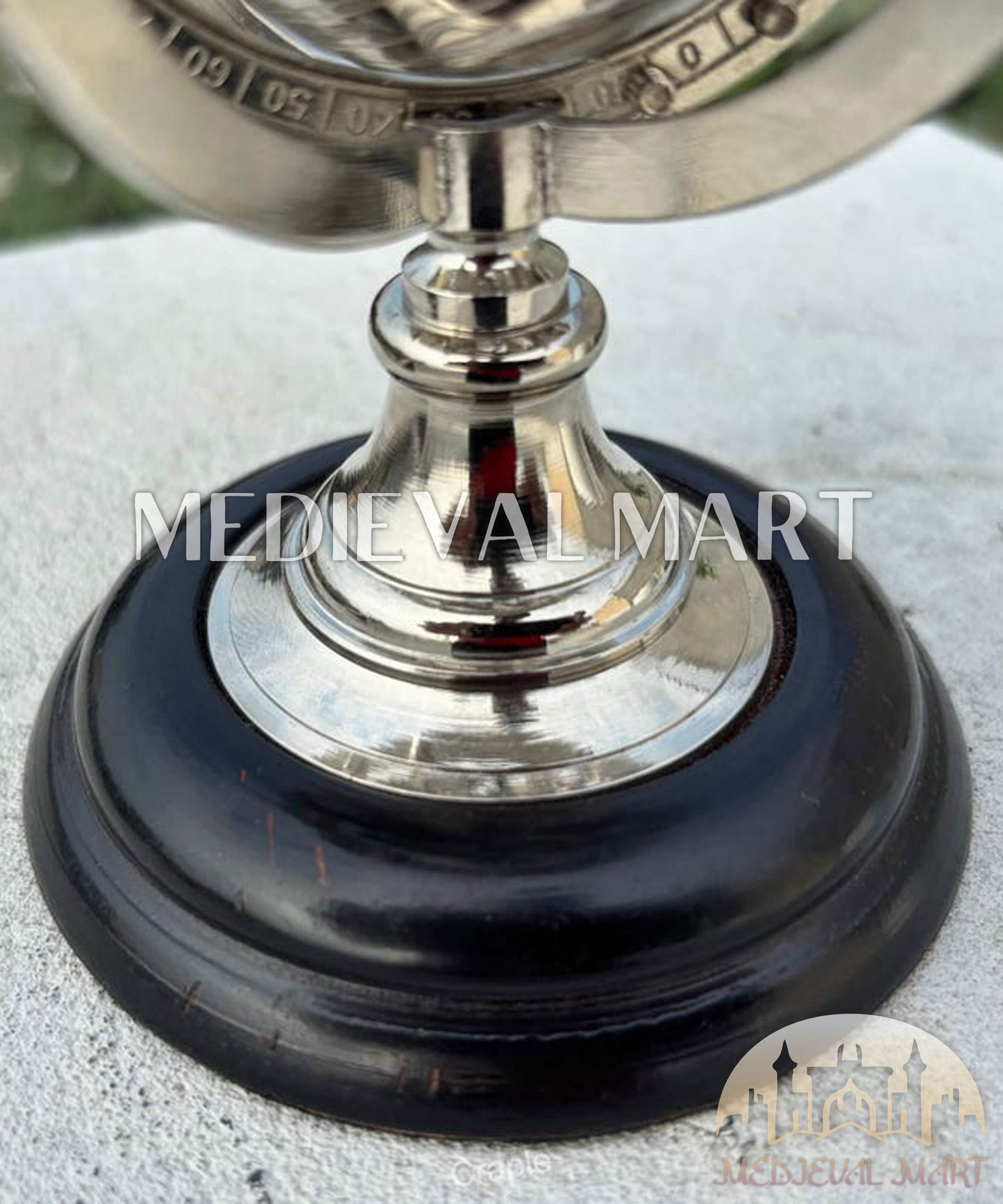 MEDIEVALMART AU "Achilles" Gold Finish Trojan Warrior Helmet W/H Free Stand | Troy Props