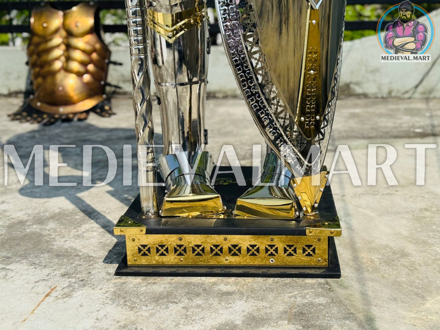 MEDIEVALMART AU Hand Forged Medieval Twisted Troll Cross Iron Pendent With Leather Cord