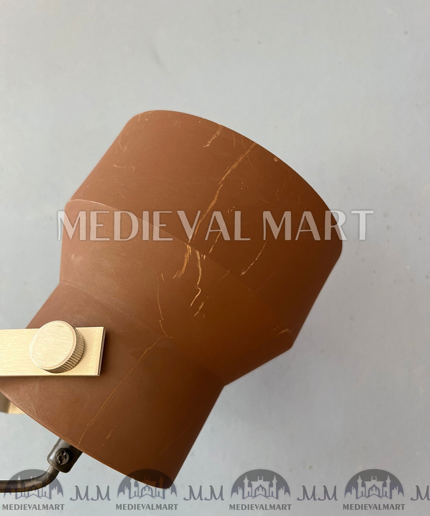 MEDIEVALMART AU European Greaves Knight English Legs Armor "Buff Polish"