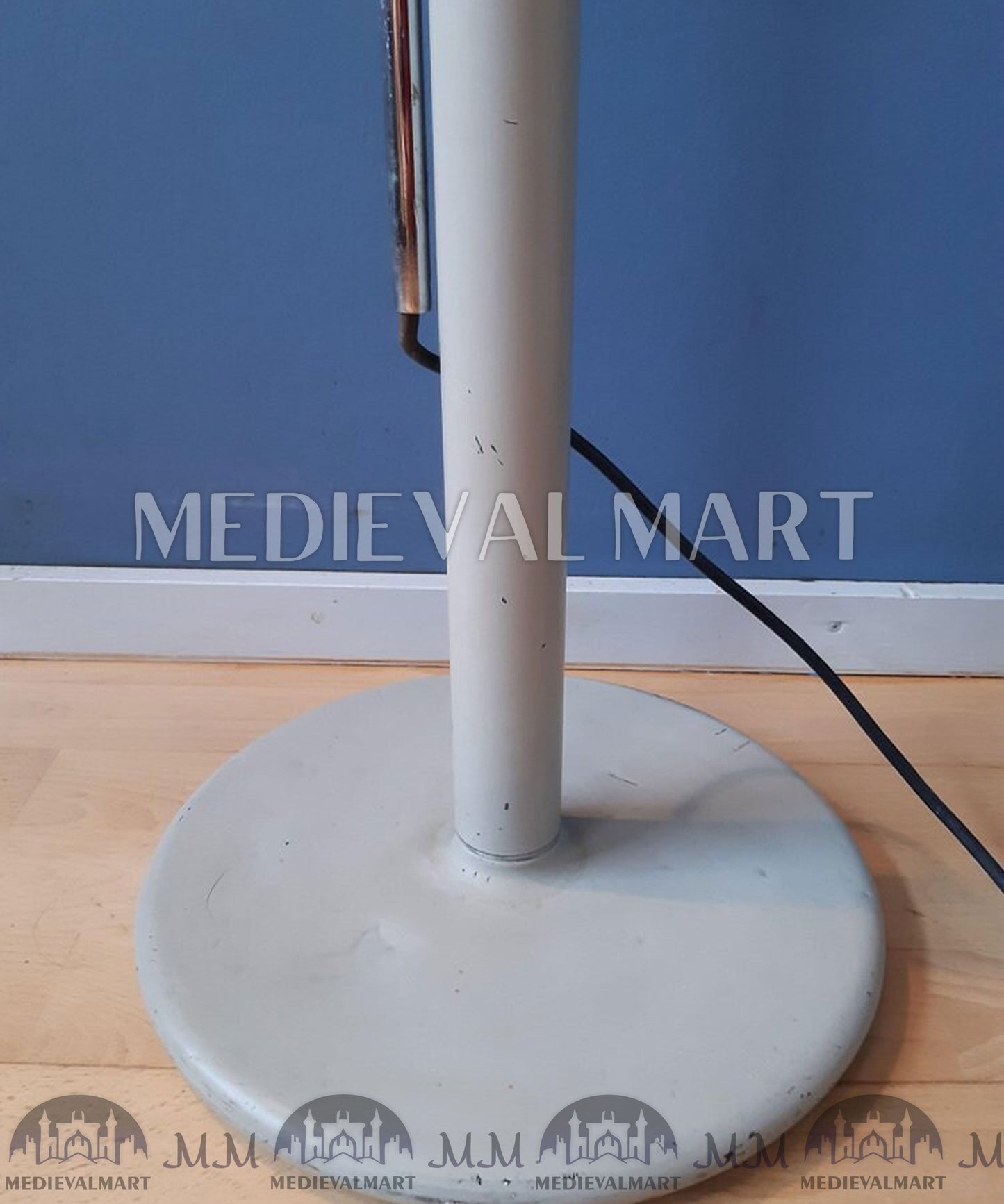 MEDIEVALMART AU Vintage Mid Century Silver Dijkstra Space Age Floor Lamp