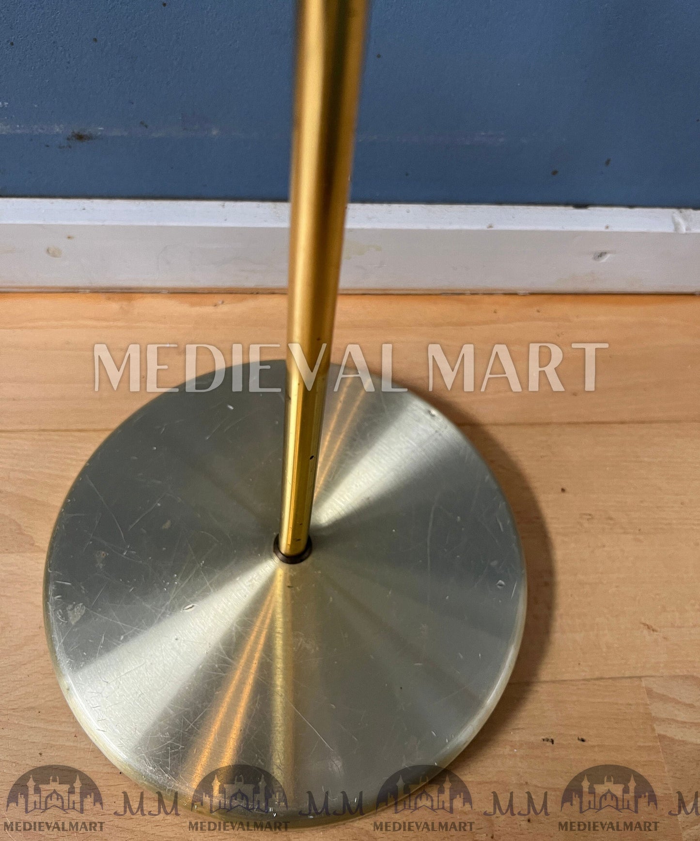 MEDIEVALMART AU European Greaves Knight English Legs Armor "Buff Polish"