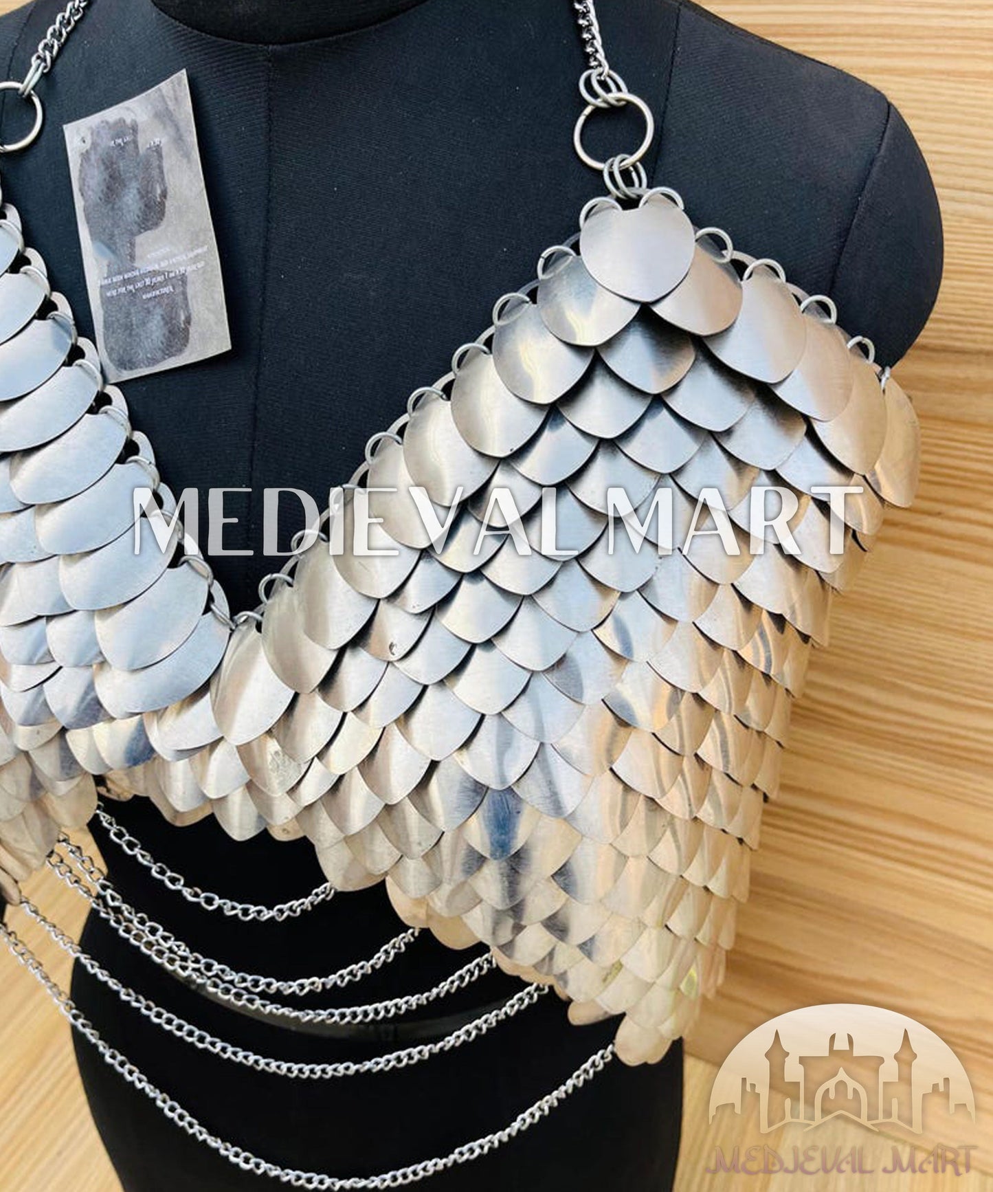 MEDIEVALMART AU Iconic Viking's Jarl Borg Iron Spikes  Battleworn Viking Wooden Shield | Gifts For Dad