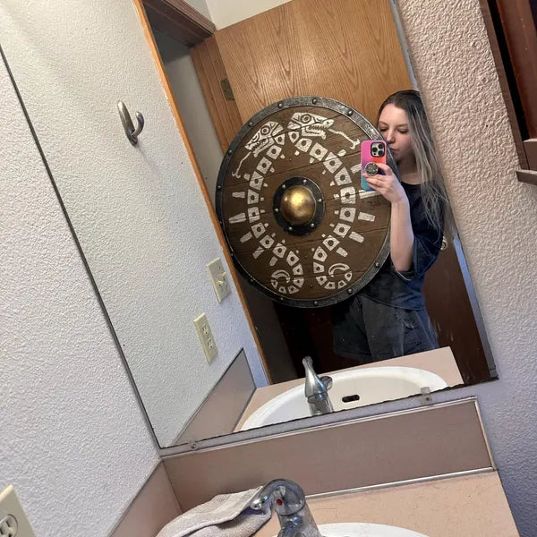 MEDIEVALMART AU First Avengers Steve Rogers Damaged Shield | Gift for Cosplayer